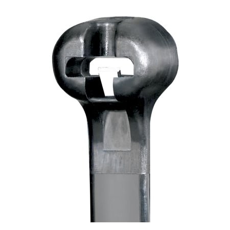 Panduit Cable Tie, 4 in L, 0.82 in Max Bundle Dia., Black, Nylon, 30 lb Strength, 10000 PK BT1M-XMR30